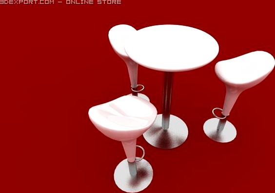 Barstool 3D Model