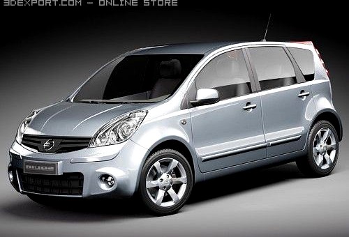Nissan Note 2009 3D Model