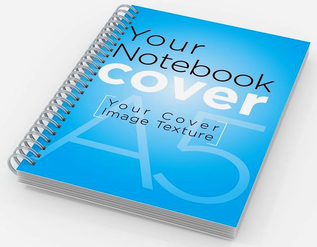 A5  Notebook 3d model nots  student  mockup  school