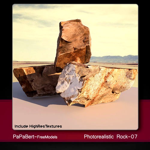 Photorealistic Rock-07