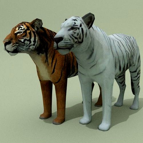 LowPoly Tigers