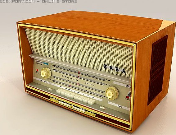 Old radio 3D Model