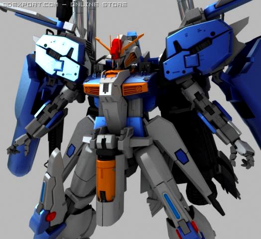 EXS Gundam 3D Model