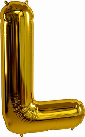 foil balloon gold L