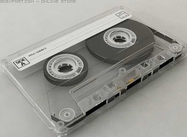 Compact Cassette Tape 3D Model