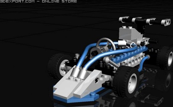 Octan Team Racer 3D Model