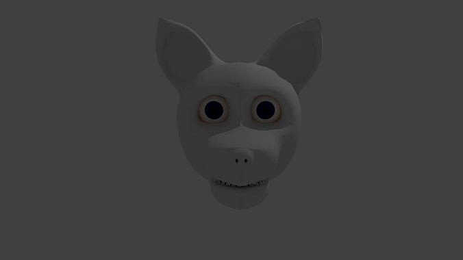 Furry Wolf Head