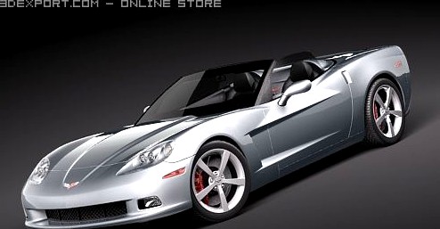Chevrolet Corvette C6 convertible 3D Model