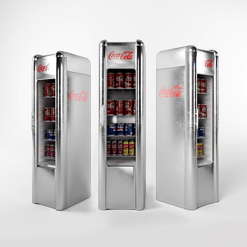 CocaCola Refrigerator 3d model