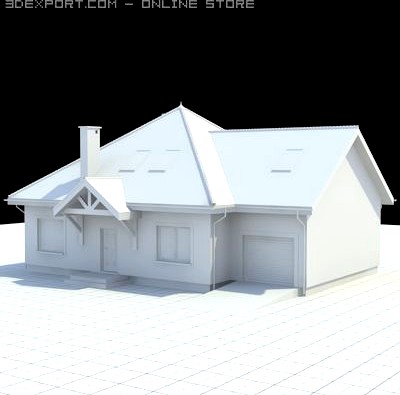 Single family house 3D Model