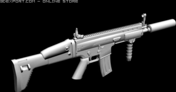 FN SCAR 3D Model