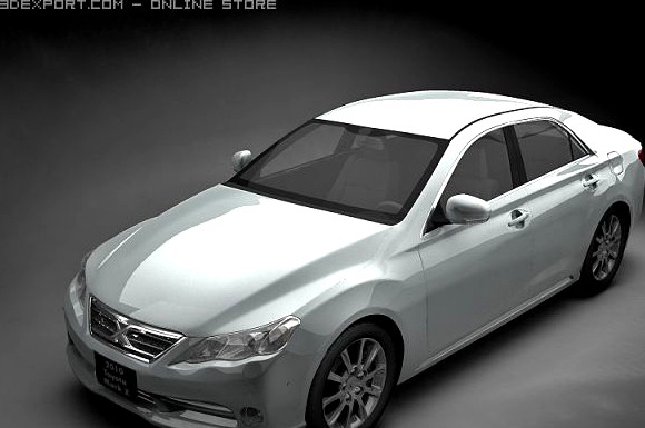 2010 Toyota Mark X 3D Model