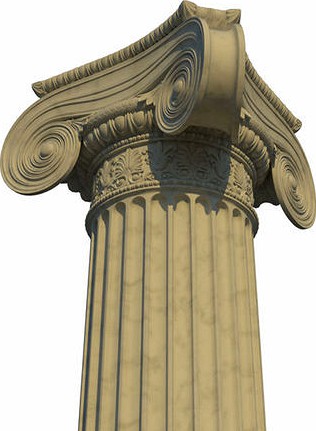 Ionic column corner b