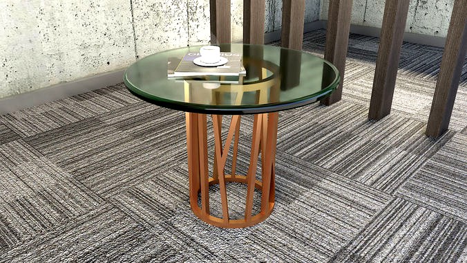 copper coffeetable