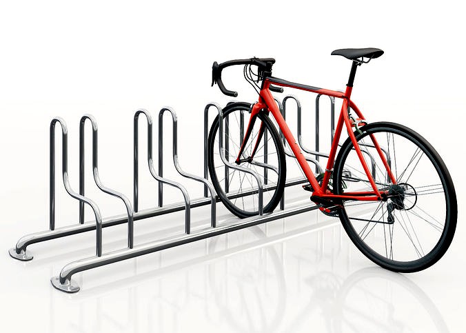 Bike rack 3d model 3