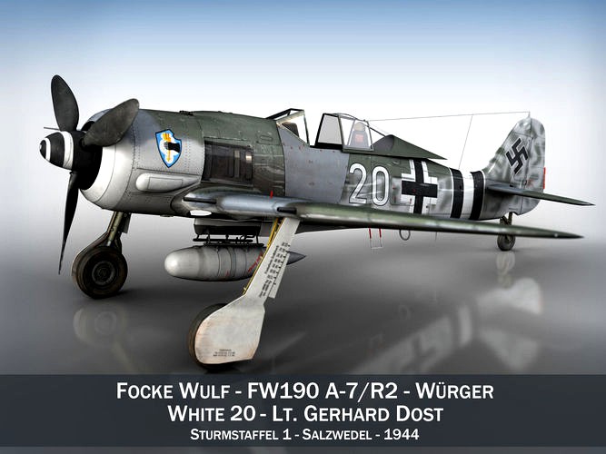 Focke Wulf - FW190 A-7 - White 20