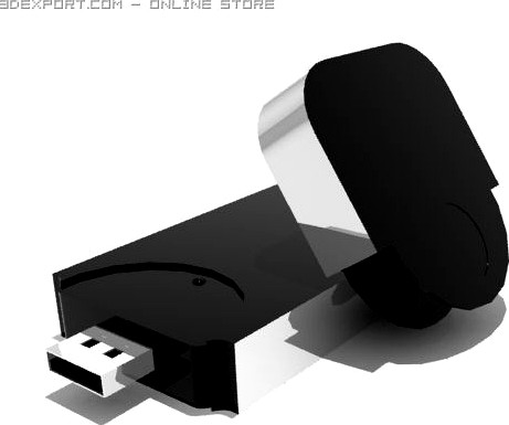 USB Flash Drive 3D Model
