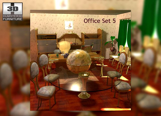 Office Set 5 3D Model
