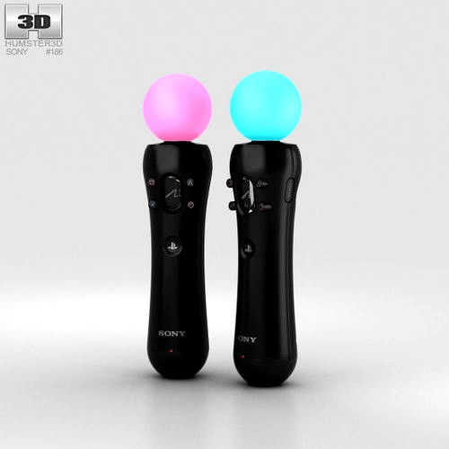 Sony PlayStation VR Move Twin Pack 3d model