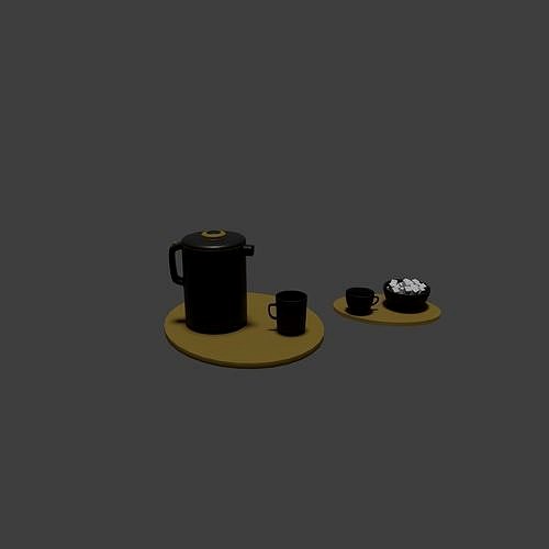 flask and cup