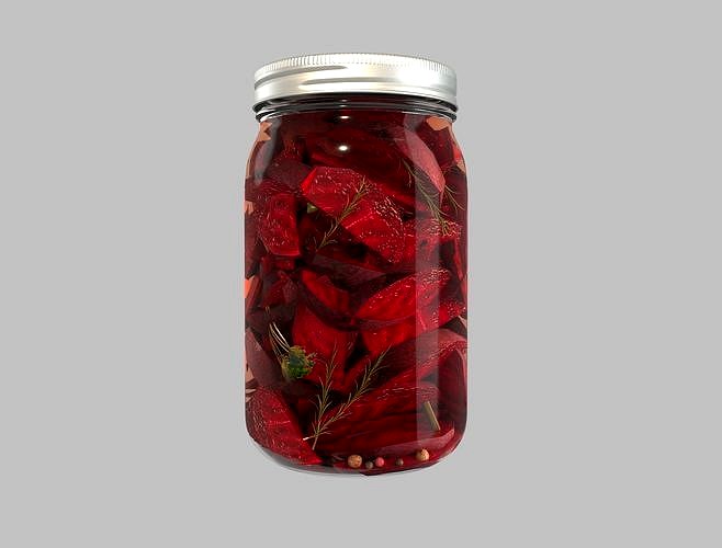 Pickling Beetroot in Jar