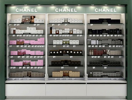 Chanel Perfume Shelving