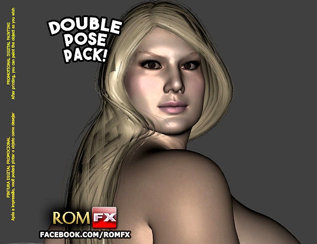 Julie Cash - Curvaceous Blond Pornstar - Printable | 3D
