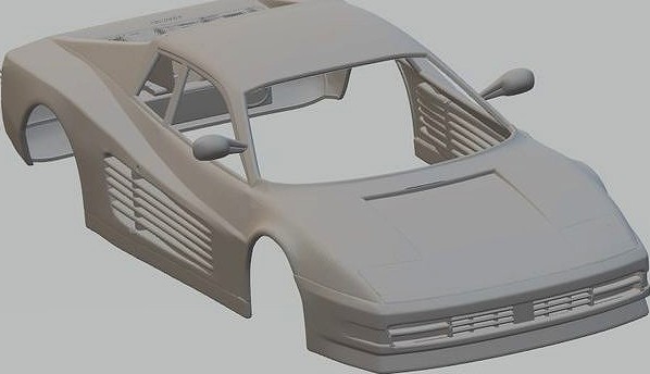 Ferrari Testarossa 1984 Printable Body Car | 3D