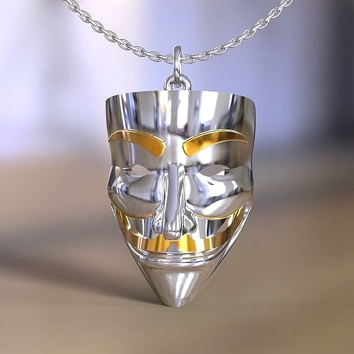 Vendetta mask pendant | 3D