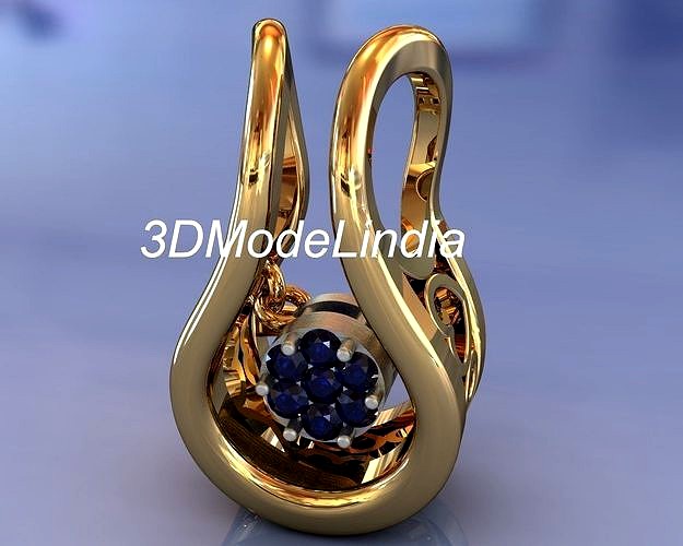 Heart beats pendant for valentine gift jewellery | 3D