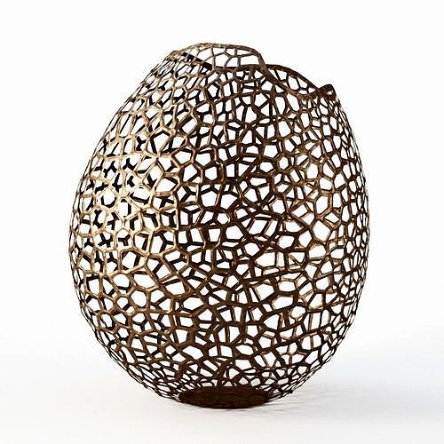 Unique Extra Large Lattice Vase By David Wiseman