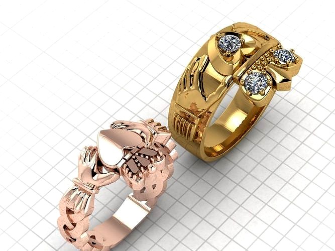 Claddagh ring | 3D