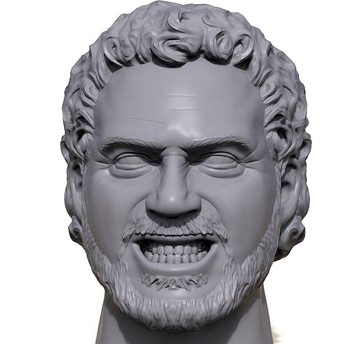 Greek God guy 3D printable portrait sculpture | 3D