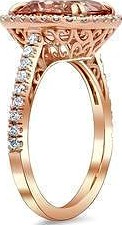 Rose Gold Diamond  ring 3d Model Print  | 3D