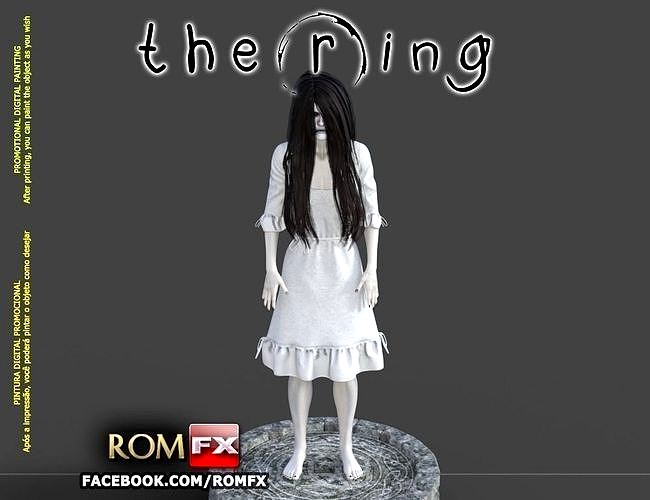 Samara The Ring - Horror Figure Printable | 3D