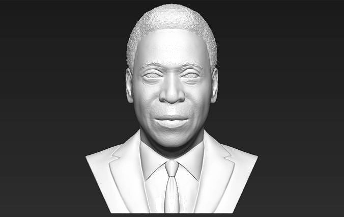 Pele bust 3D printing ready stl obj formats | 3D