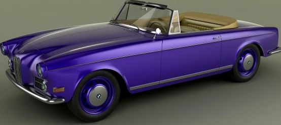 BMW 503 Convertible 3D Model