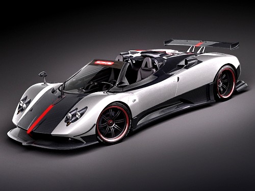 Pagani Zonda Cinque Roadster 2010 3D Model