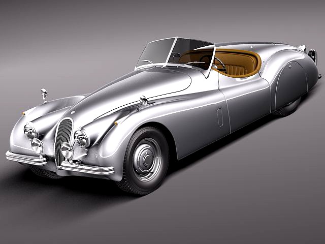 Jaguar XK120 Roadster 1948 1954 3D Model