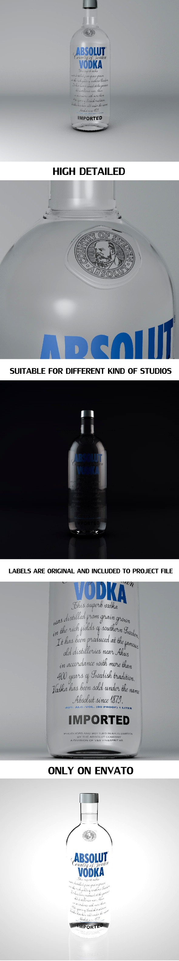 Absolut Vodka Bottle