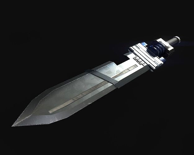 Sci-Fi Sword 3D Model PBR Game Ready