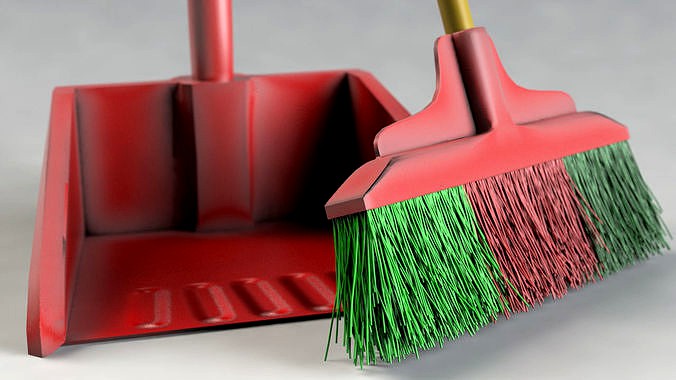 broom and dustpan