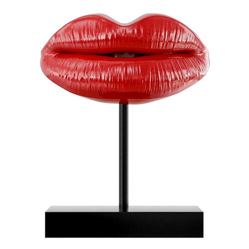 Figurine red lips