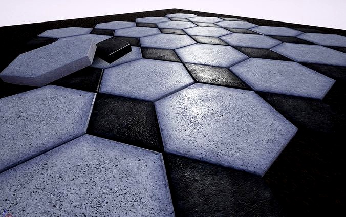 Paver 3D Model and 4K Textures