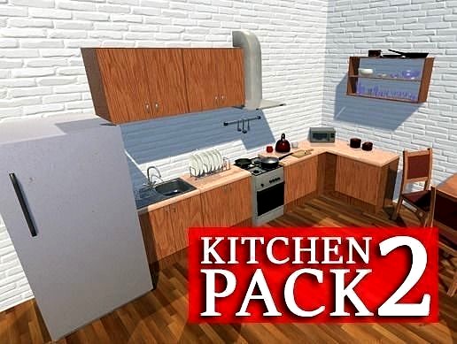 Kitchen Pack v2 - Low Poly Props