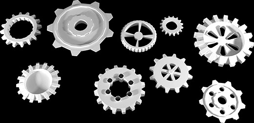 Different types of gears