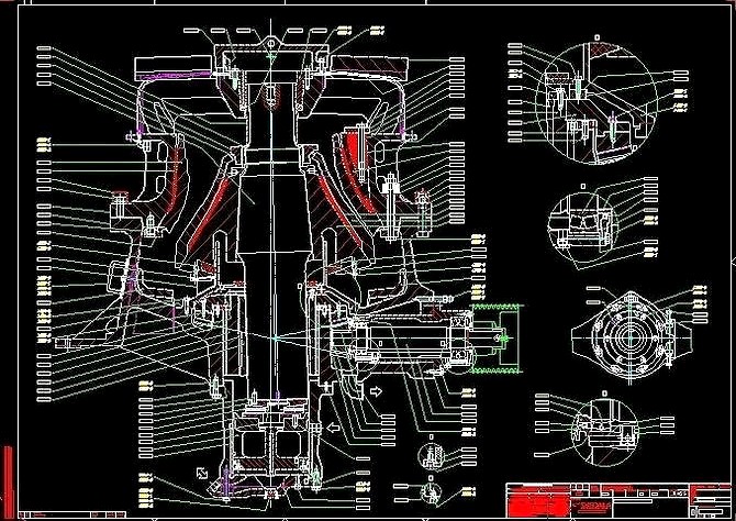 Sandvik HIDROCONE CRUSHERS H4800 cone crusher complete drawing