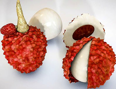 Lychee low poly