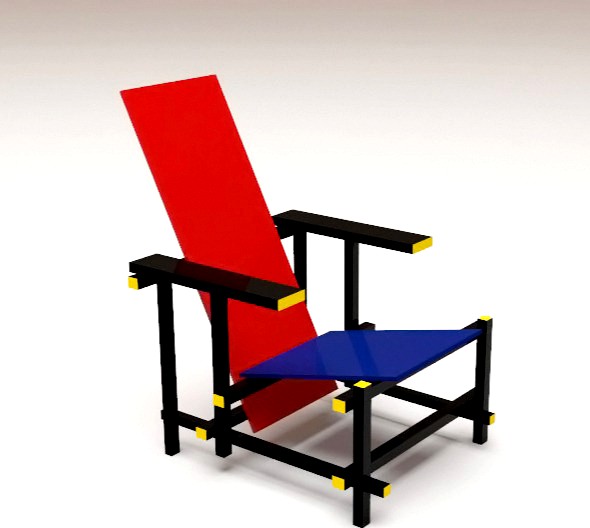 The Red and Blue Chair