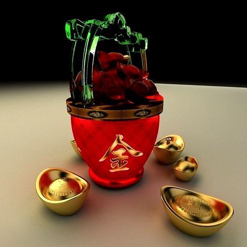 Chinese Gold Ingot bucket